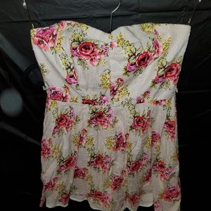 Strapless summer dress